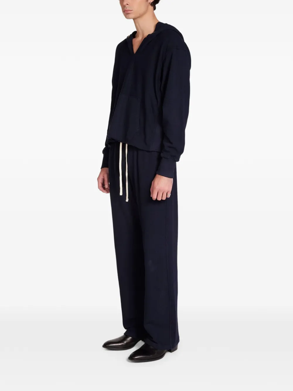 Les Tien Piqué broek Blauw