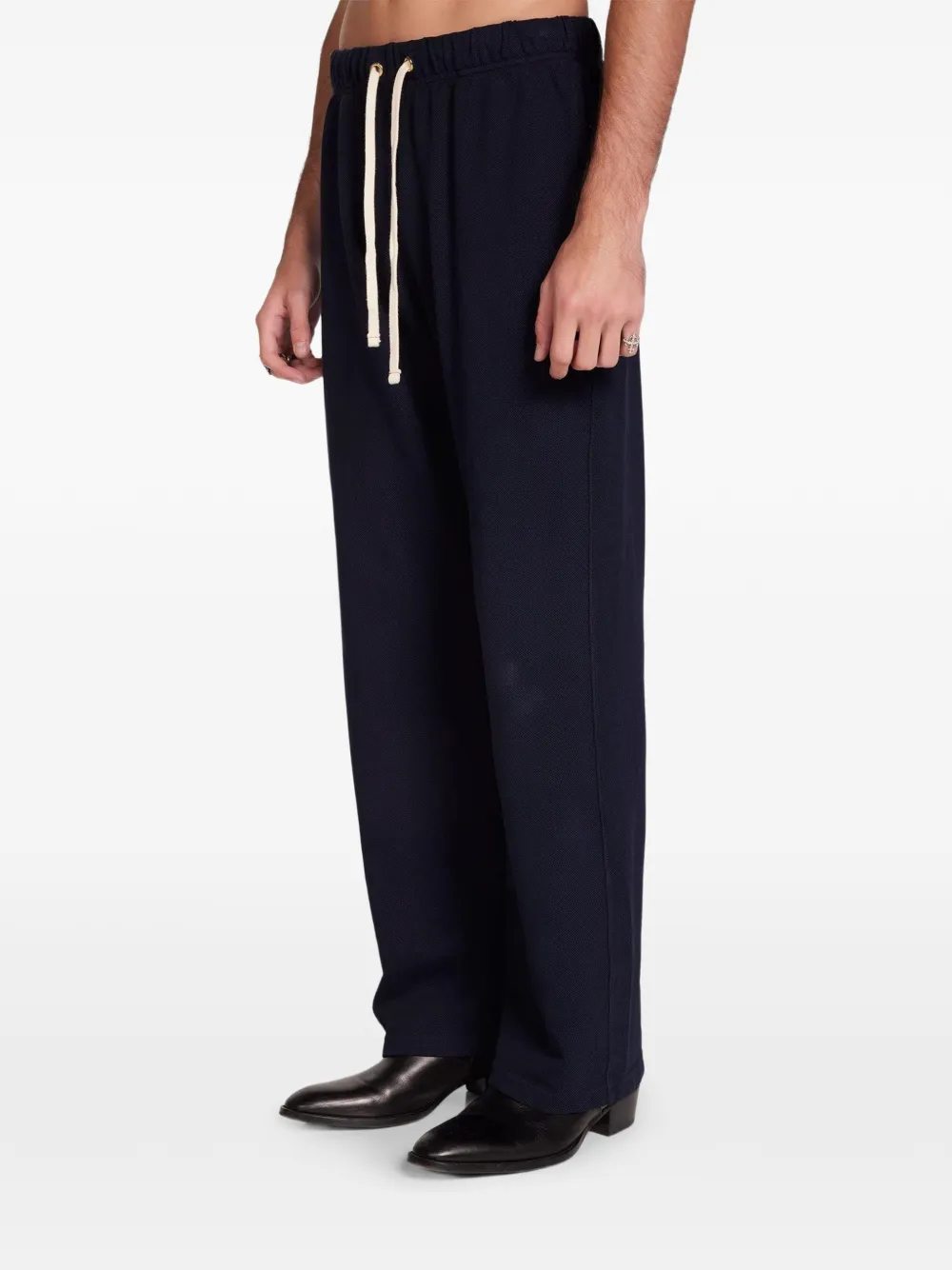 Les Tien Piqué broek Blauw