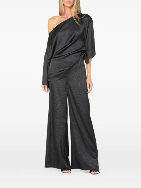 JBQ Claude leopard-jacquard trousers