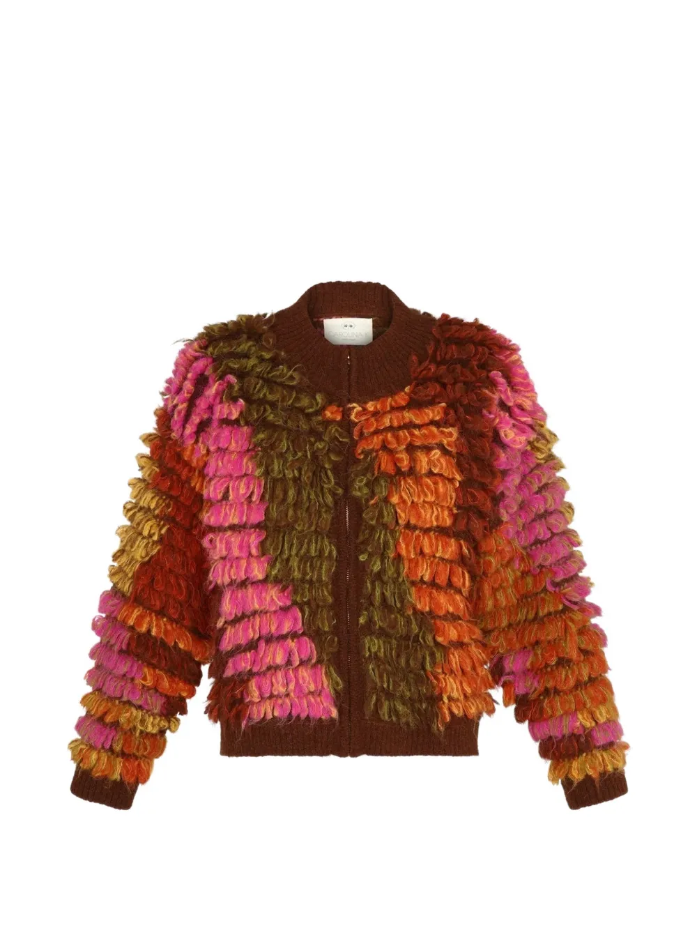 Carolina K Marjorie shaggy knit jacket - Rosa