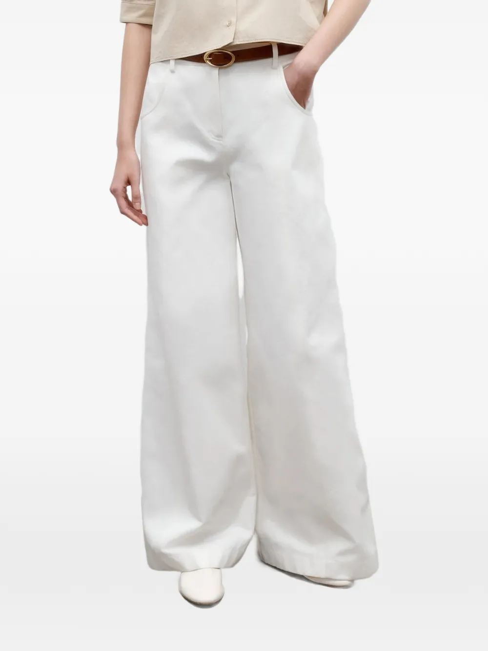 TWP wide-leg trousers - Bianco