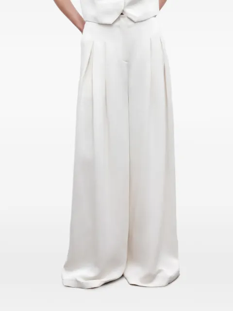 TWP Drew pleated wide-leg trousers