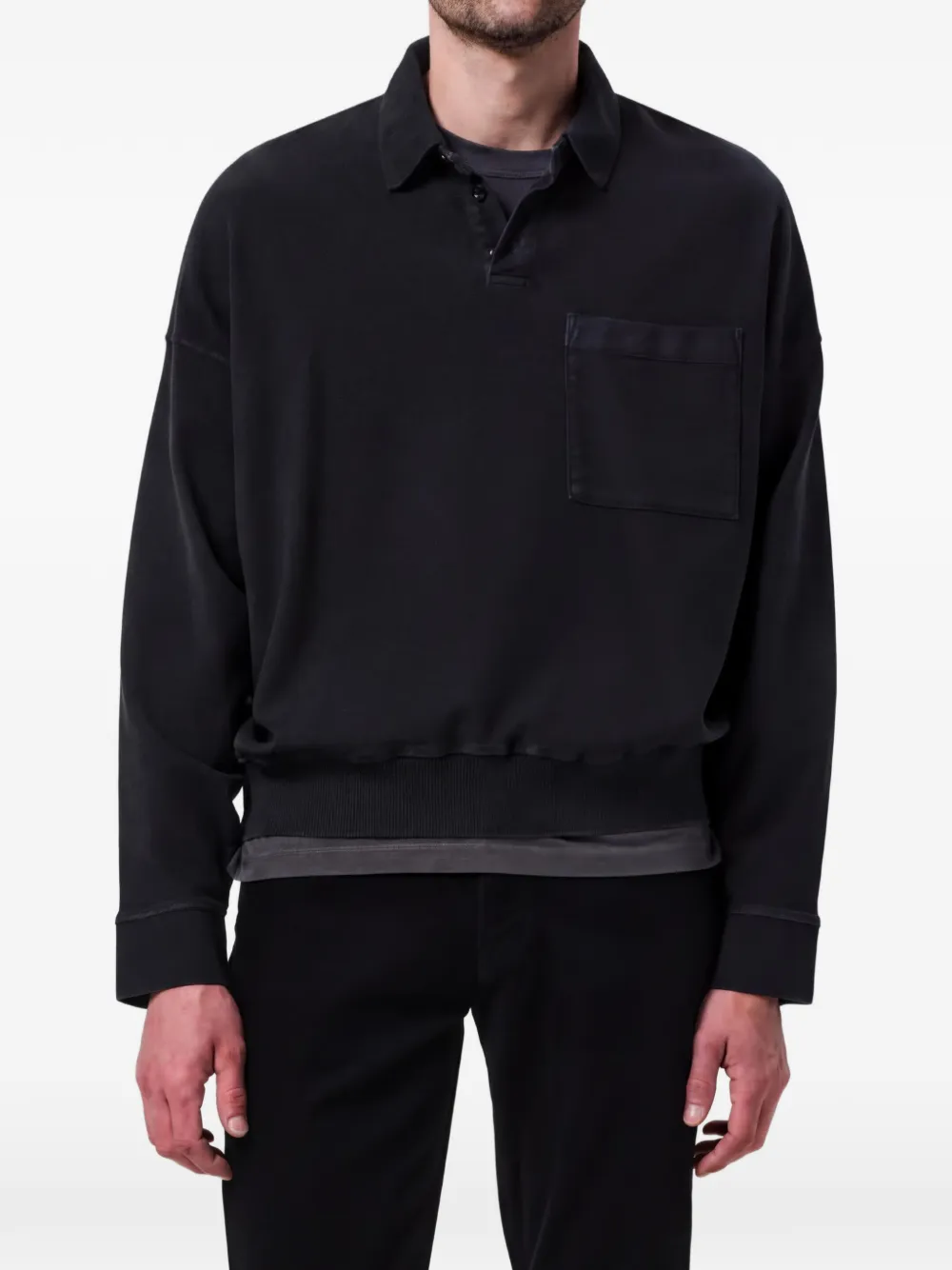 Citizens of Humanity Rugby long-sleeve polo shirt - Grigio