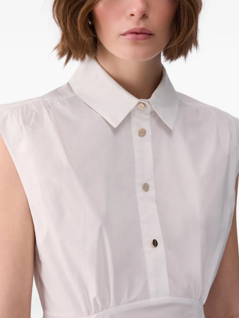 LIU JO Popeline mini-jurk Wit