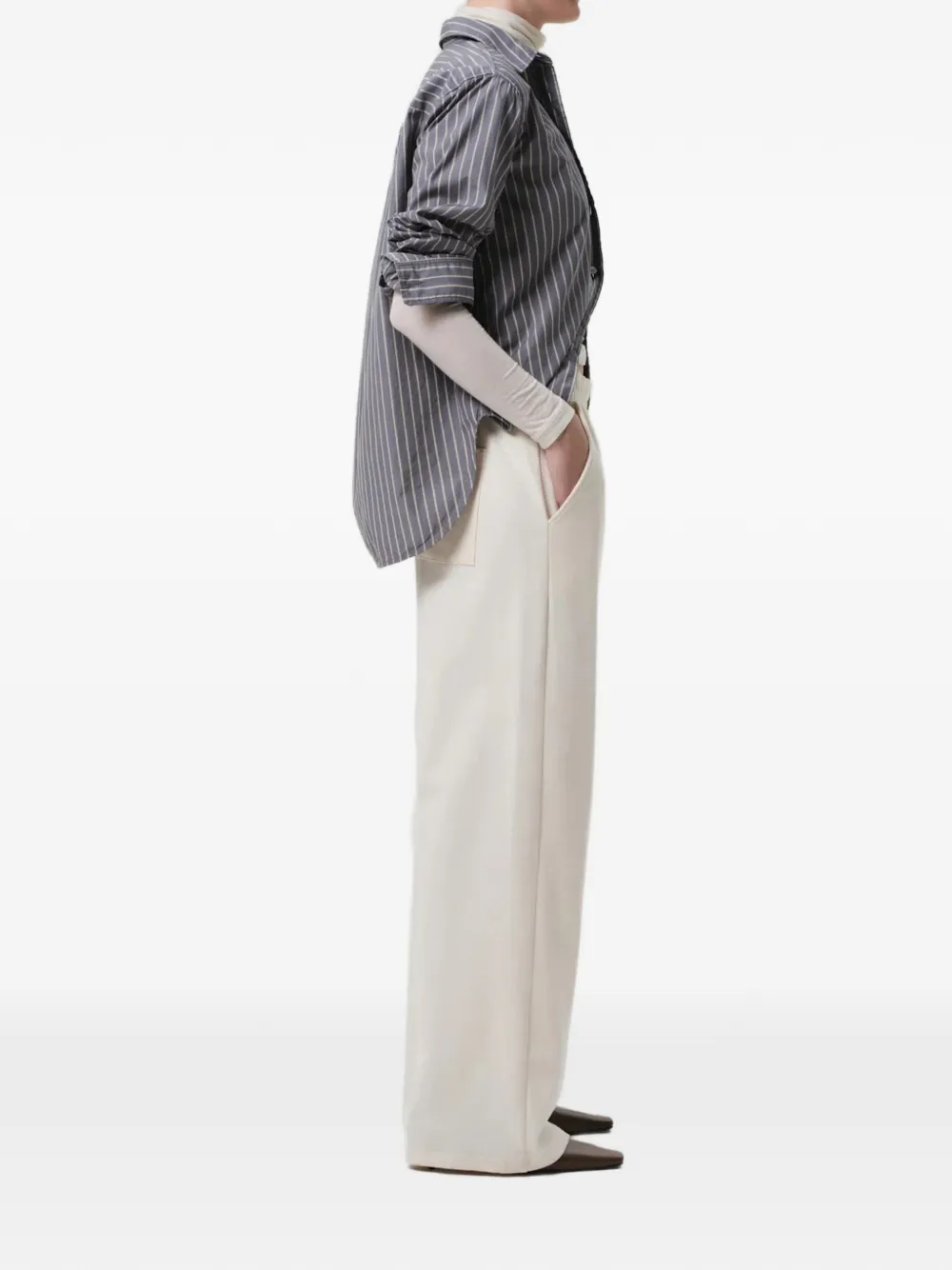 Citizens of Humanity Brynn broek met elastische taille Beige