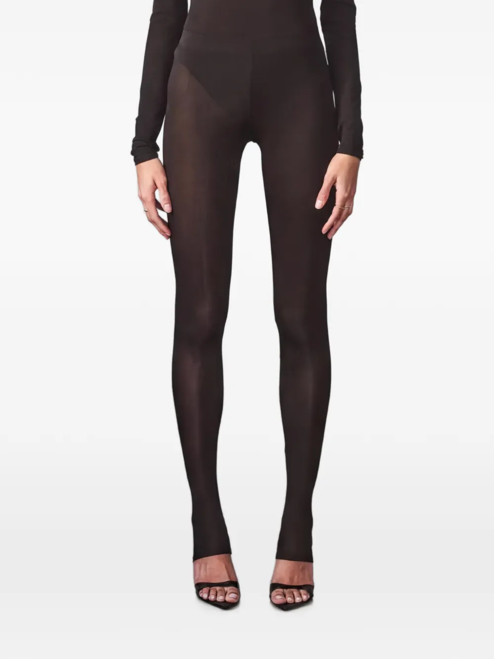ARTEMIS DICIERO Leggings Christina con staffa - Nero