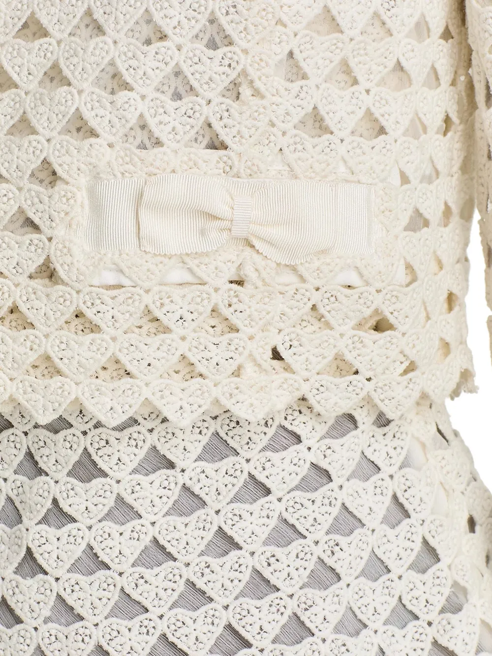 LoveShackFancy Alaya vest Wit
