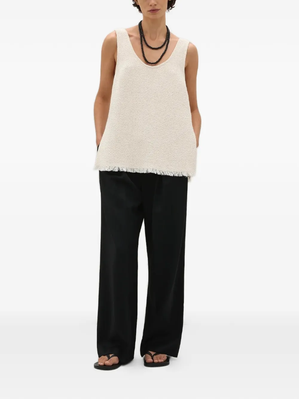  A.emery Top Sloane Deshilachado - Neutro 