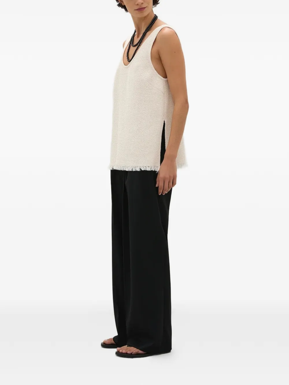  A.emery Top Sloane Deshilachado - Neutro 