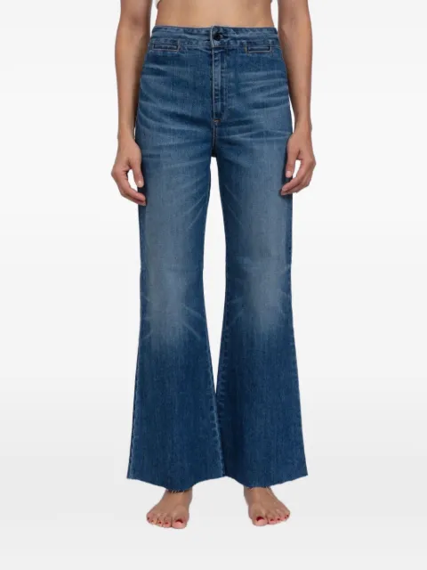 ASKK NY whiskered raw-hem jeans