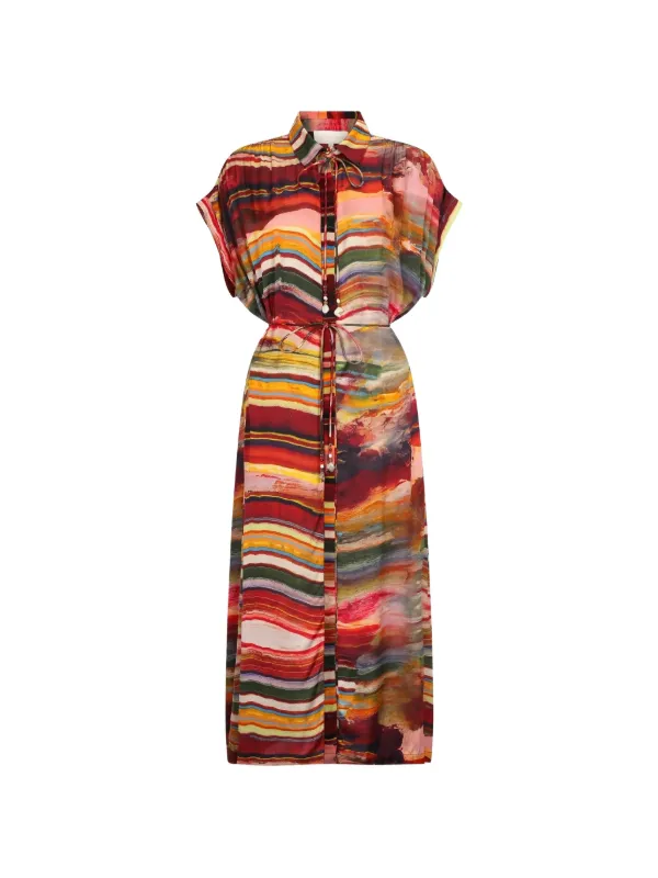 carolina k red dress Meet your new travel companion: the Kerry Dress.  Made from 100%  organic cotton voile with mother-of-pearl buttons and finished with  hand-stitched details, this vibrant red mini dress is perfect for traveling