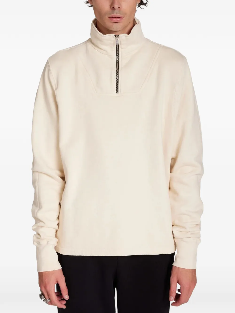 Les Tien quarter-zip sweater - Toni neutri
