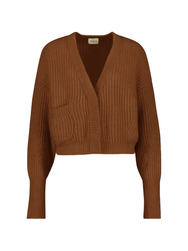 Le Kasha Monaco Cardigan in Brown