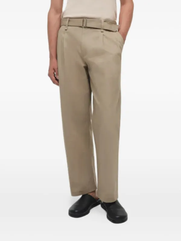 Simkhai Belted Pleated Trousers in Neutrals