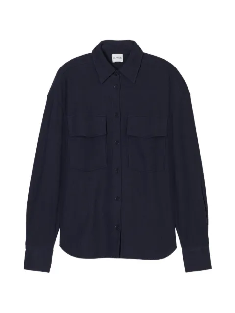 Closed ribbed pocket shirt