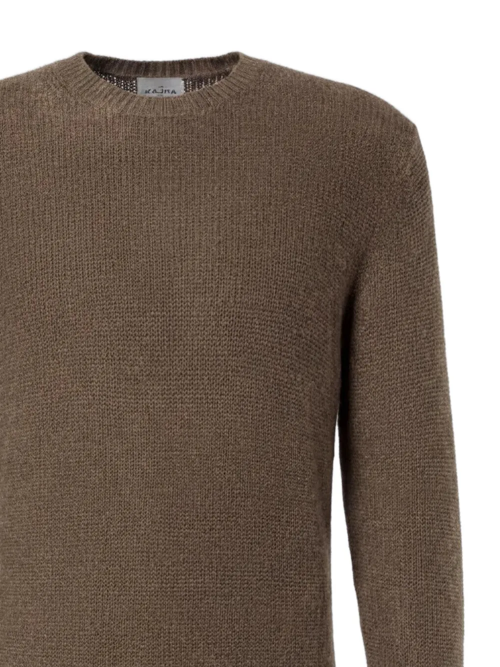 Le Kasha Gstaad Cashmere Sweater in Brown, view 2