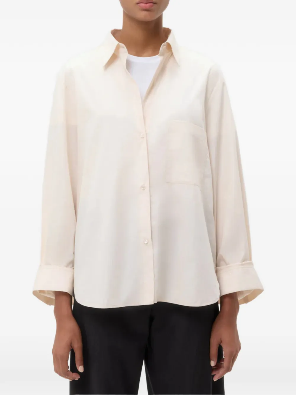 TWP patch-pocket button-up shirt - Pink