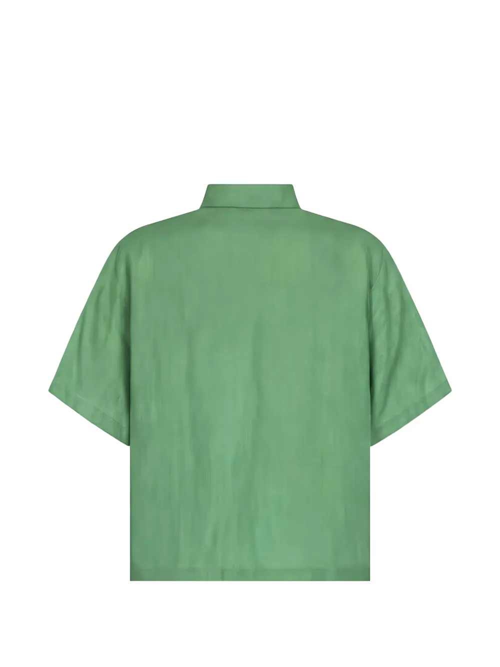 Carolina K Blouse met geborduurd luipaard Groen