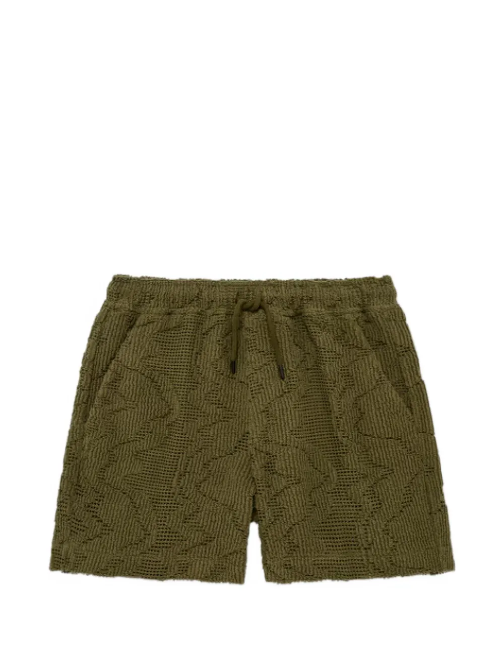 OAS Company jacquard-knit drawstring shorts - Verde