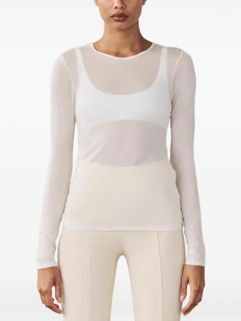 ARTEMIS DICIERO Dasha semi-sheer long-sleeve T-shirt