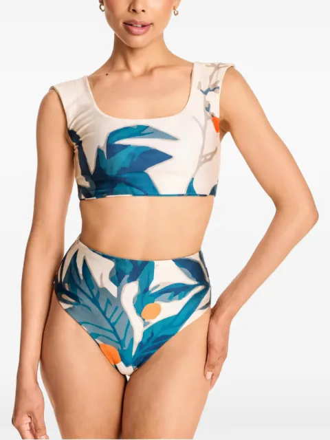 DIARRABLU leaf-print bikini