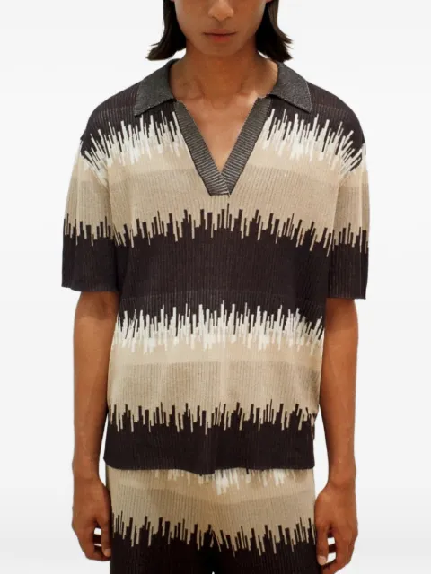 COMMAS Frequency Wave ribbed T-shirt