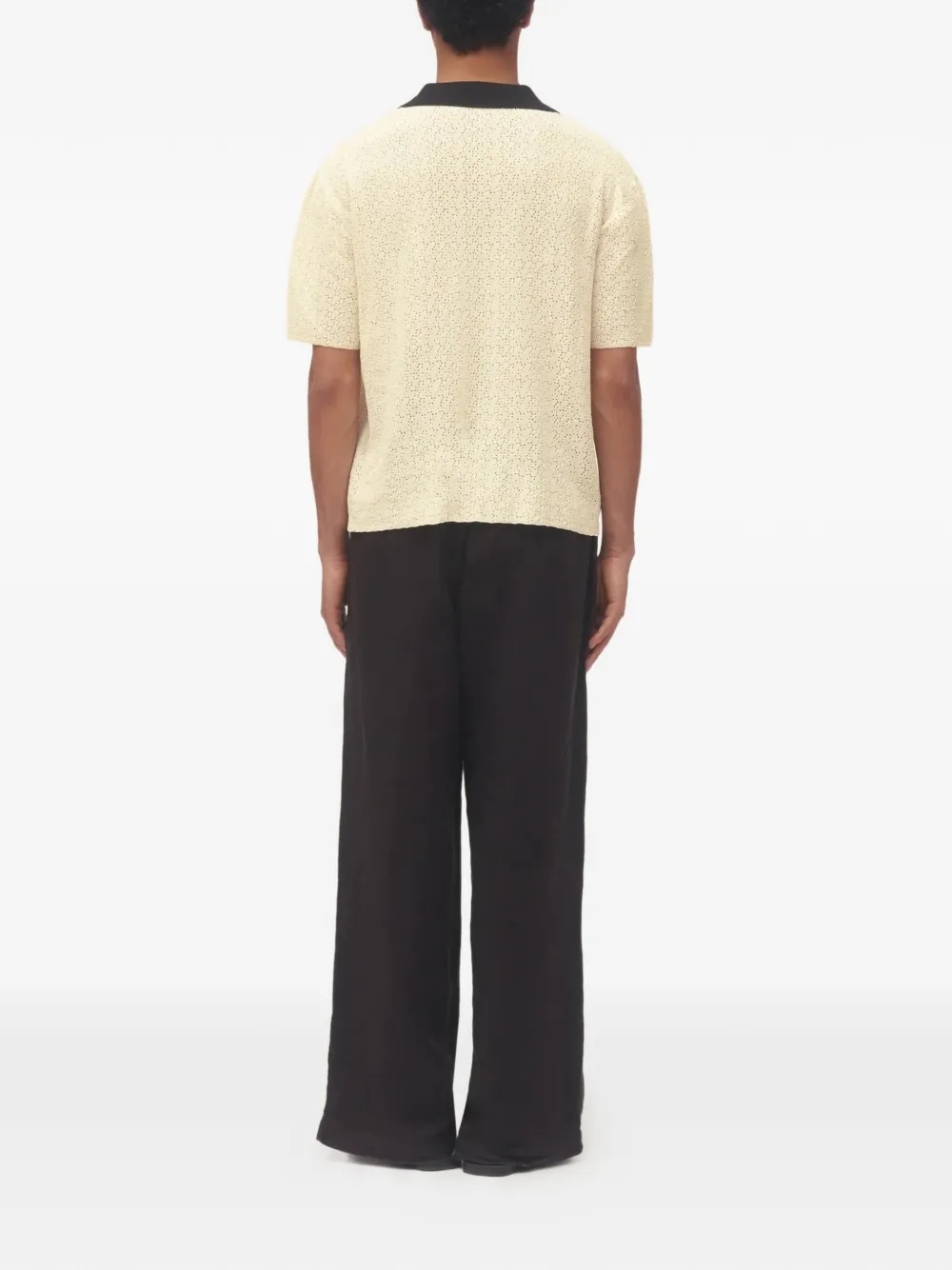  Commas Camiseta Con Cuello En Contraste - Neutro 