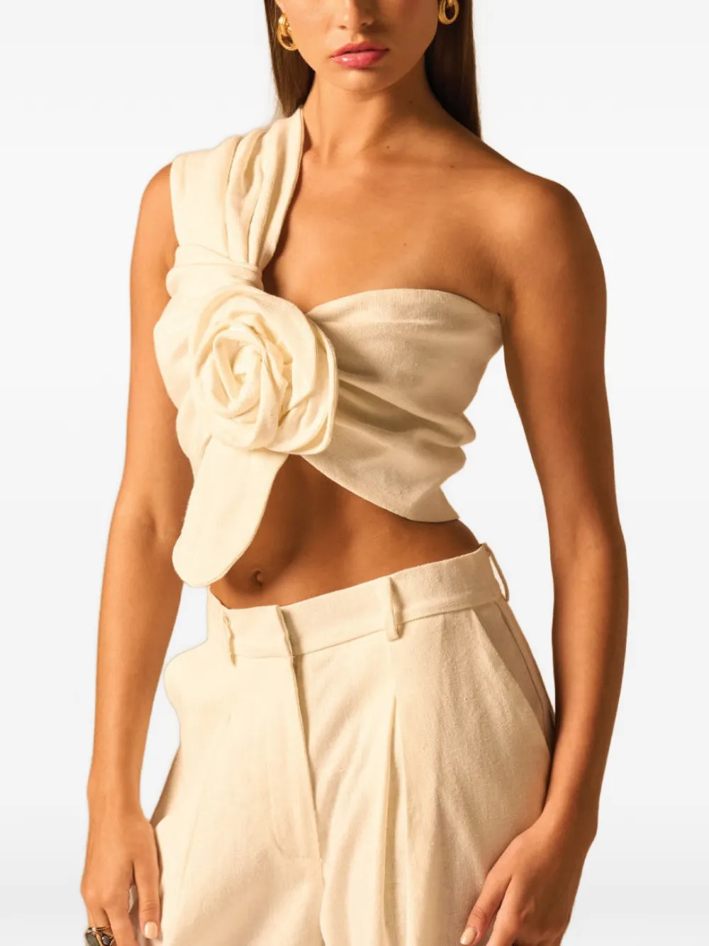 JBQ Camelia top - Nude