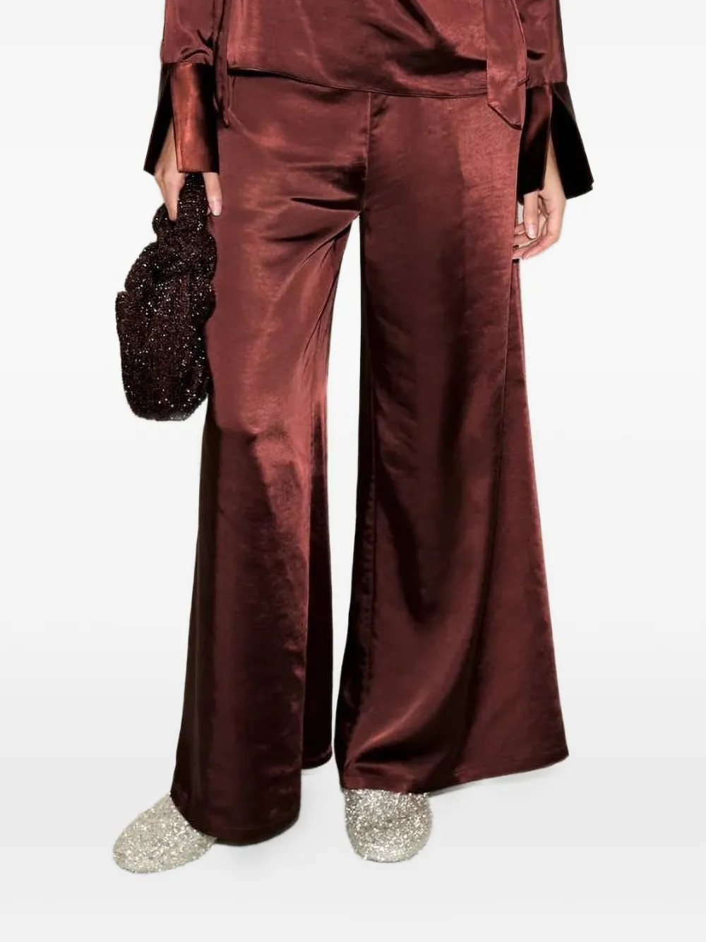 Simon Miller wide-leg trousers - Marrone