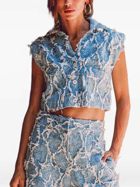 JBQ top con estampado floral