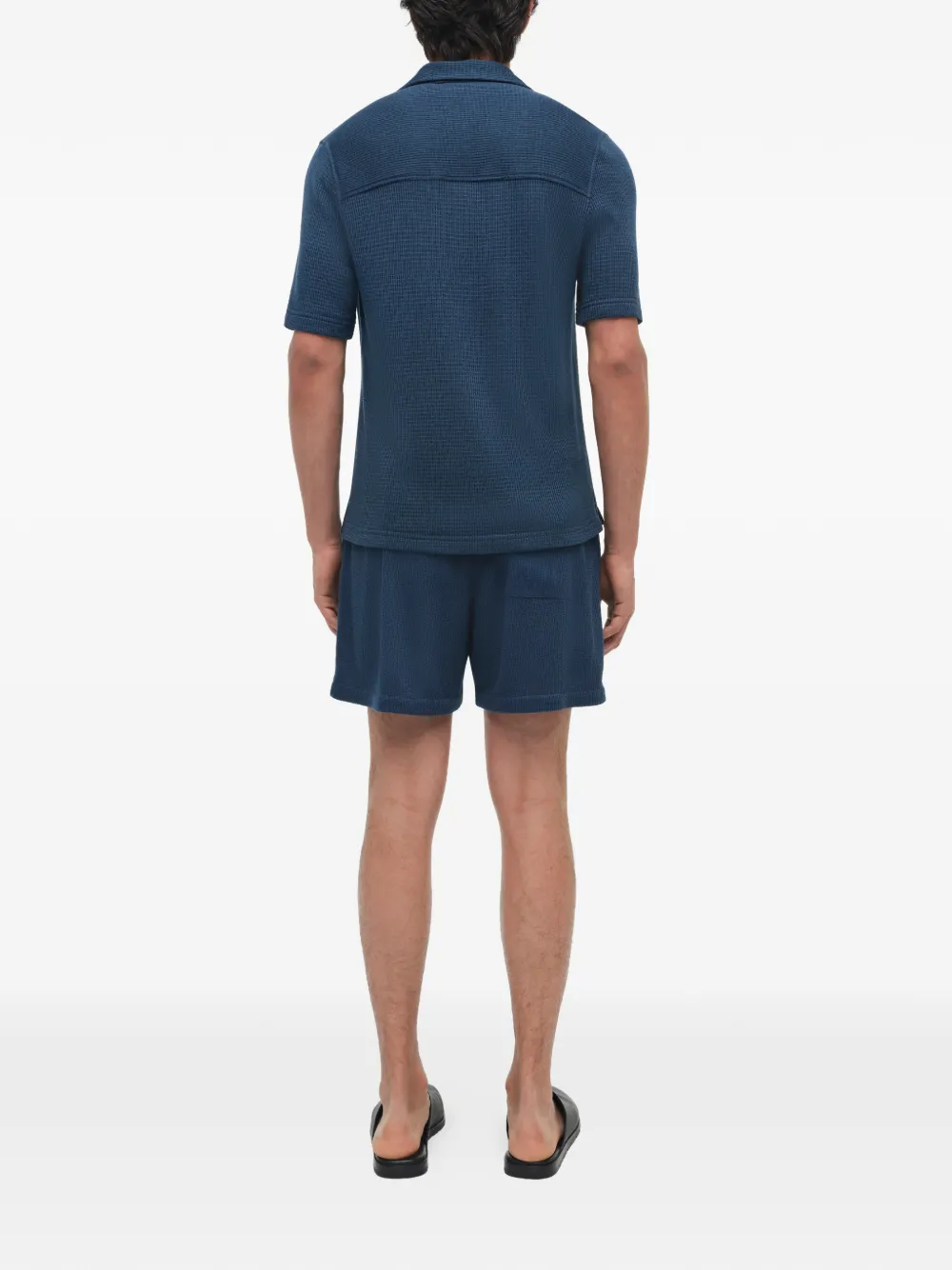 SIMKHAI Troy Shirt in Blue, view 3