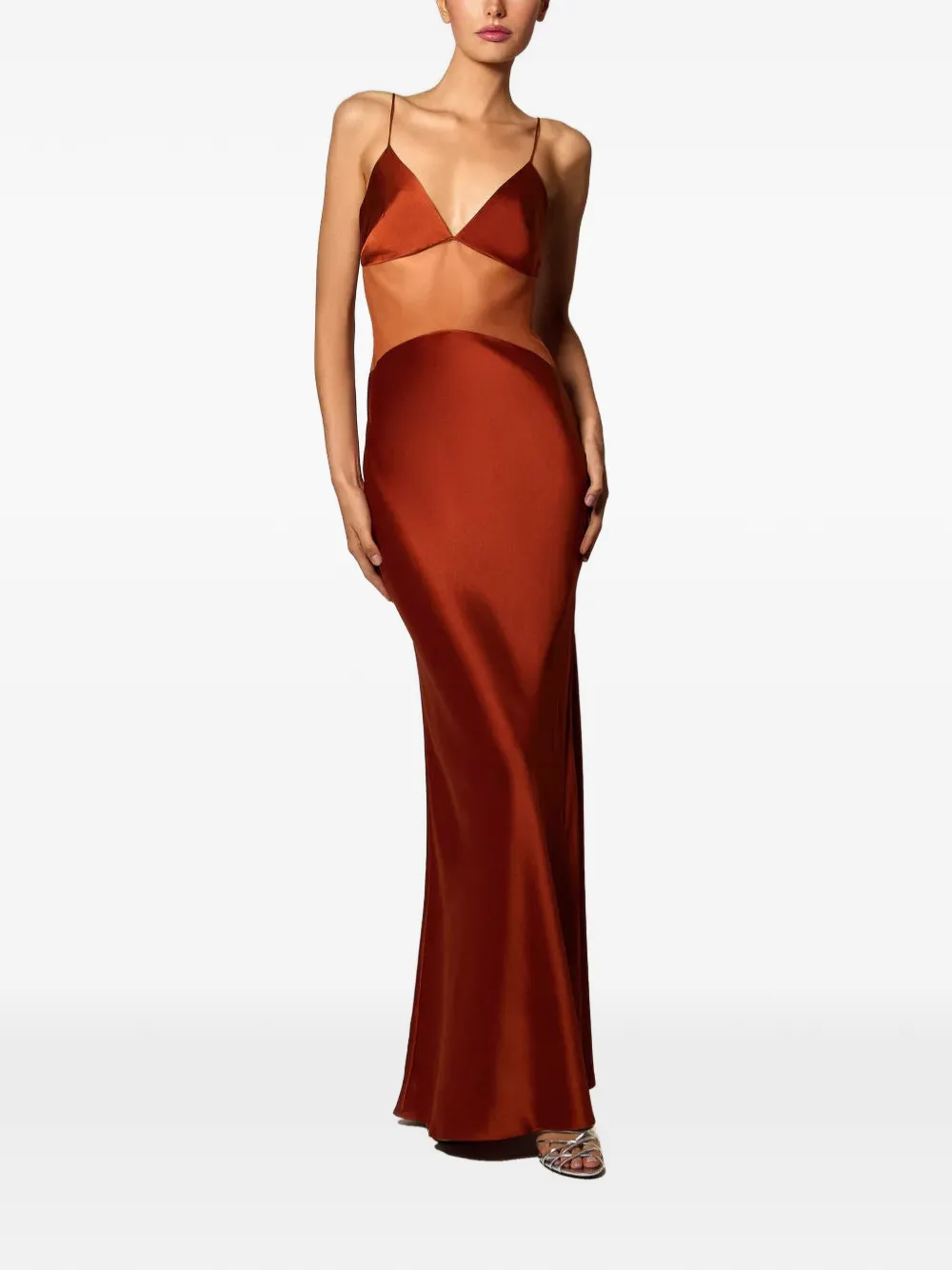 Kiki de Montparnasse Maxim maxi dress - Marrone