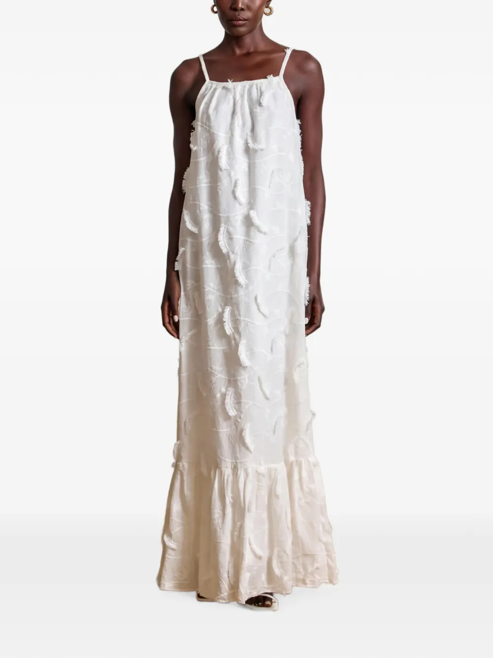 DIARRABLU Abito lungo smanicato Fari - Bianco
