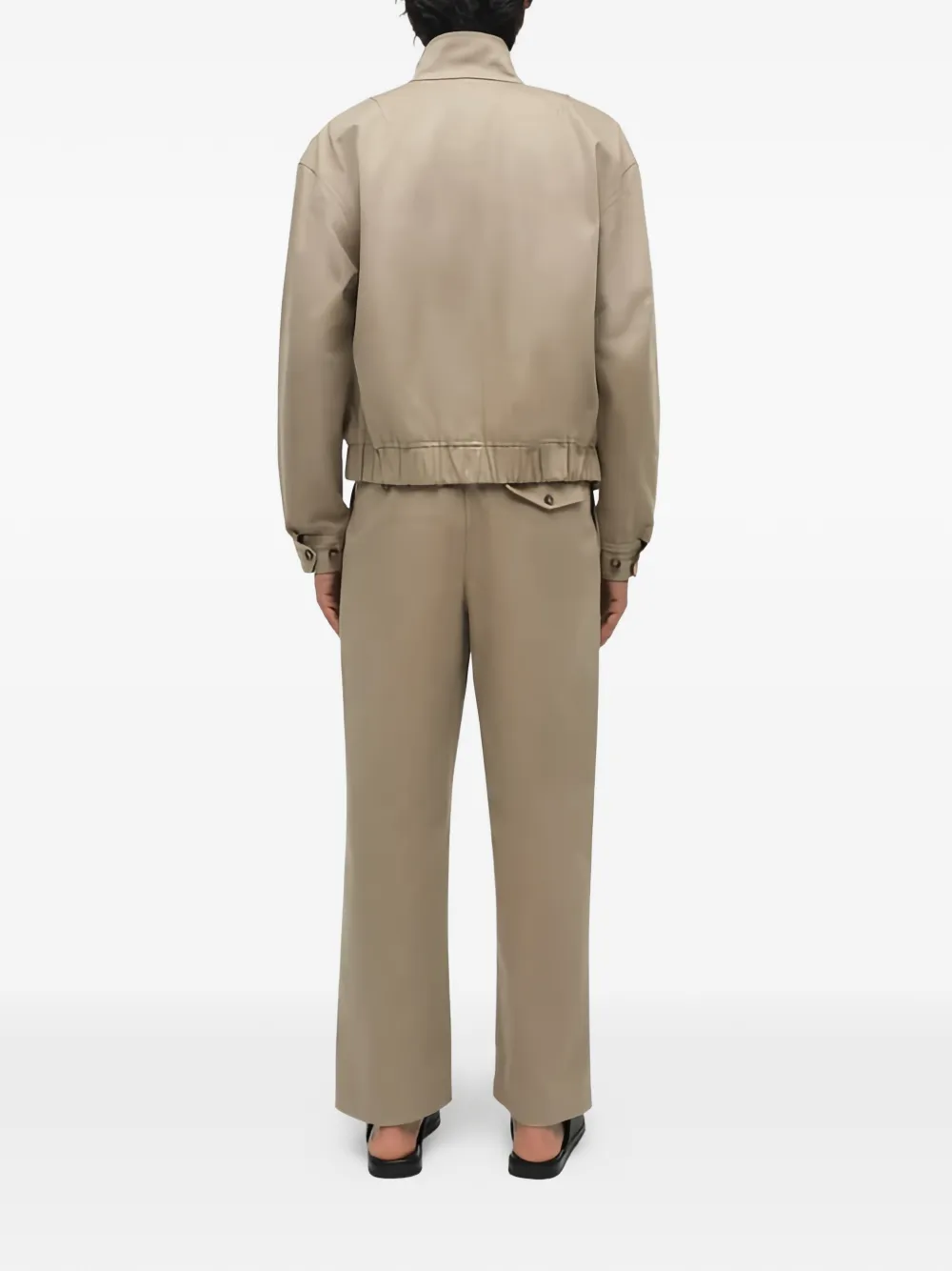 SIMKHAI Harrington Twill Jacket in Neutrals, view 4