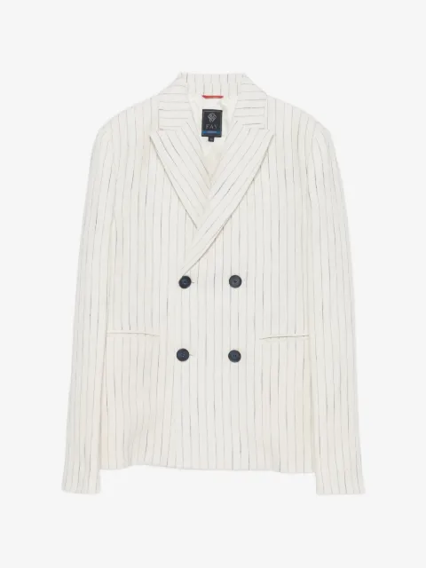 Fay Kids pinstripe double-breasted blazer