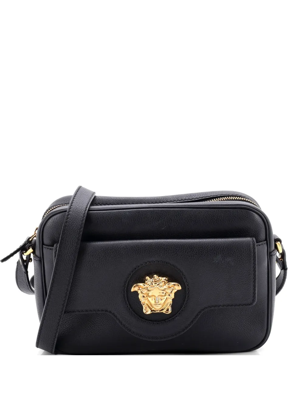 Versace Pre-Owned Borsa a tracolla La Medusa piccola in pelle - Nero