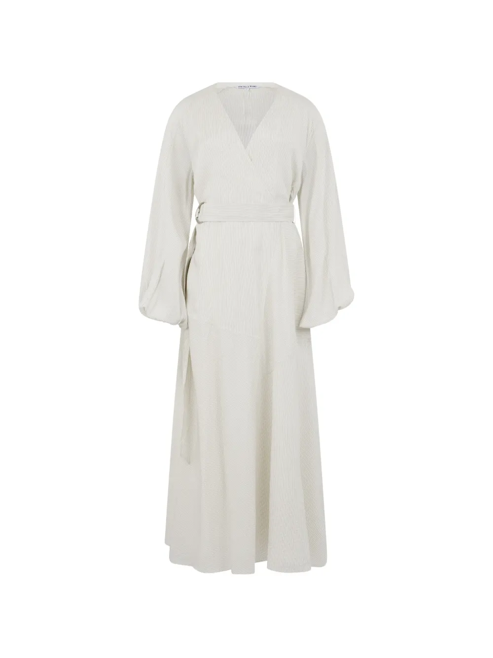 Veronica Beard pinstripe wrap midi dress - Weiß