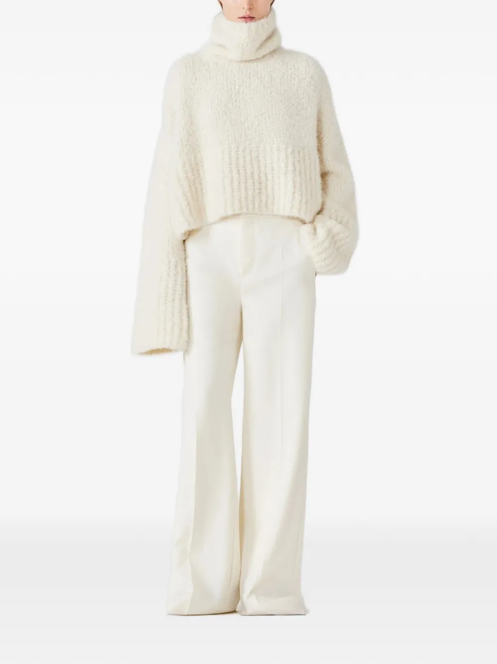 SA SU PHI Teddy coltrui met lange mouwen Beige
