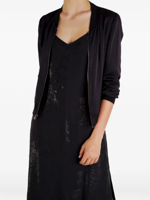 Charlotta Gandolfo metallic-finish bomber jacket