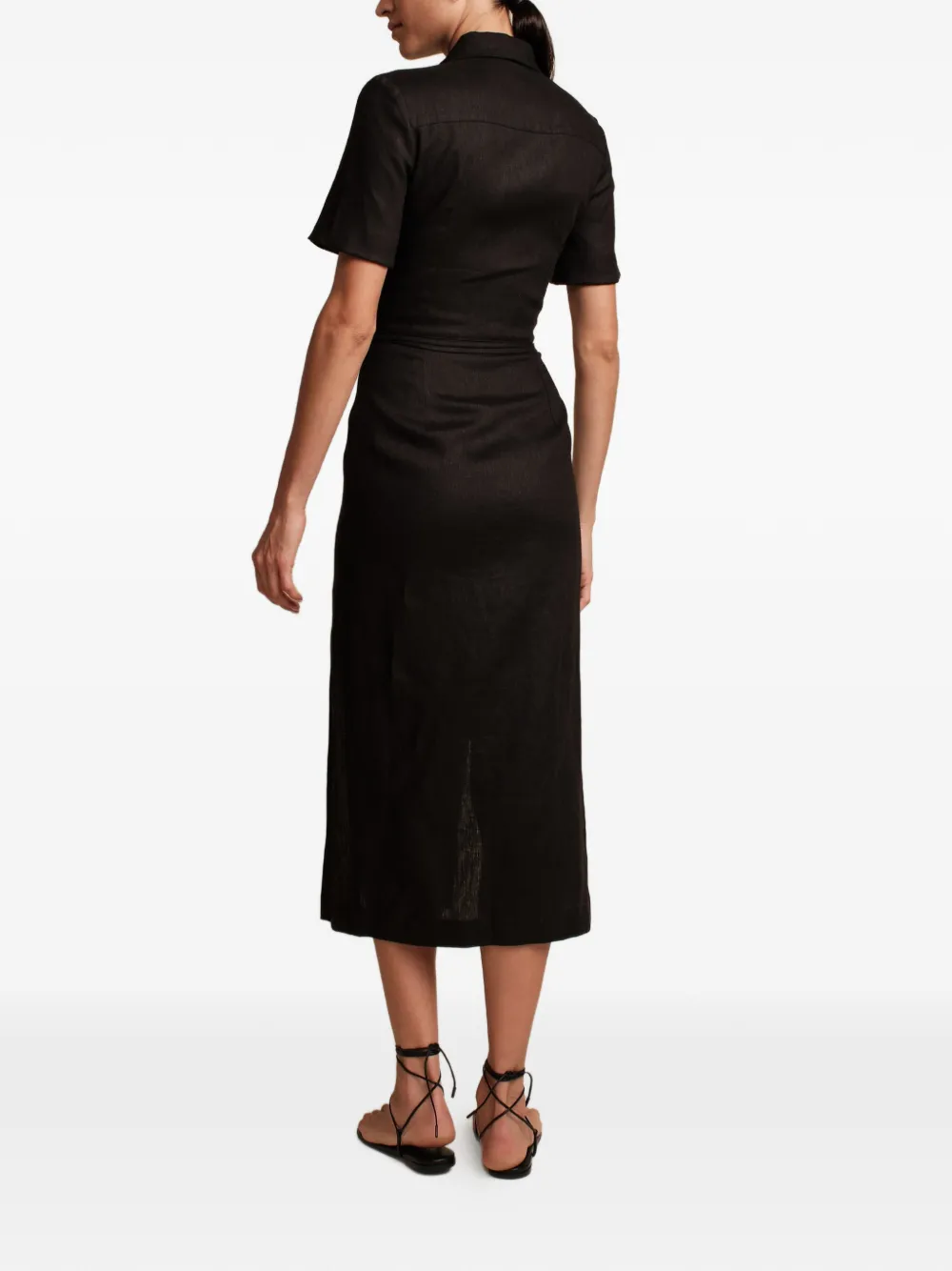  Hevron Falda Mia Con Botones - Negro 