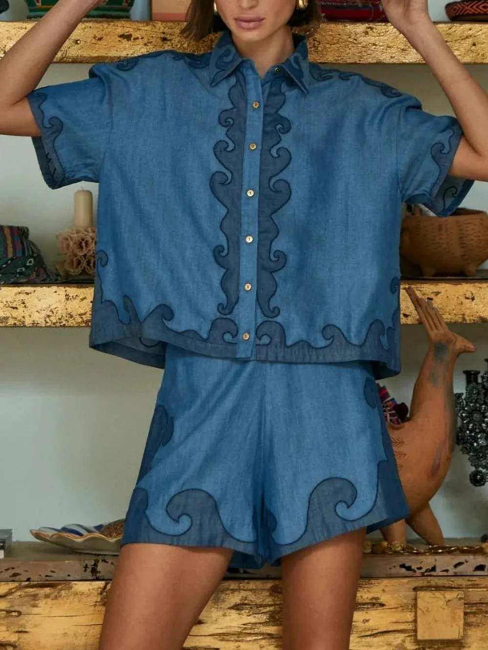 Carolina K Roma shorts Blauw