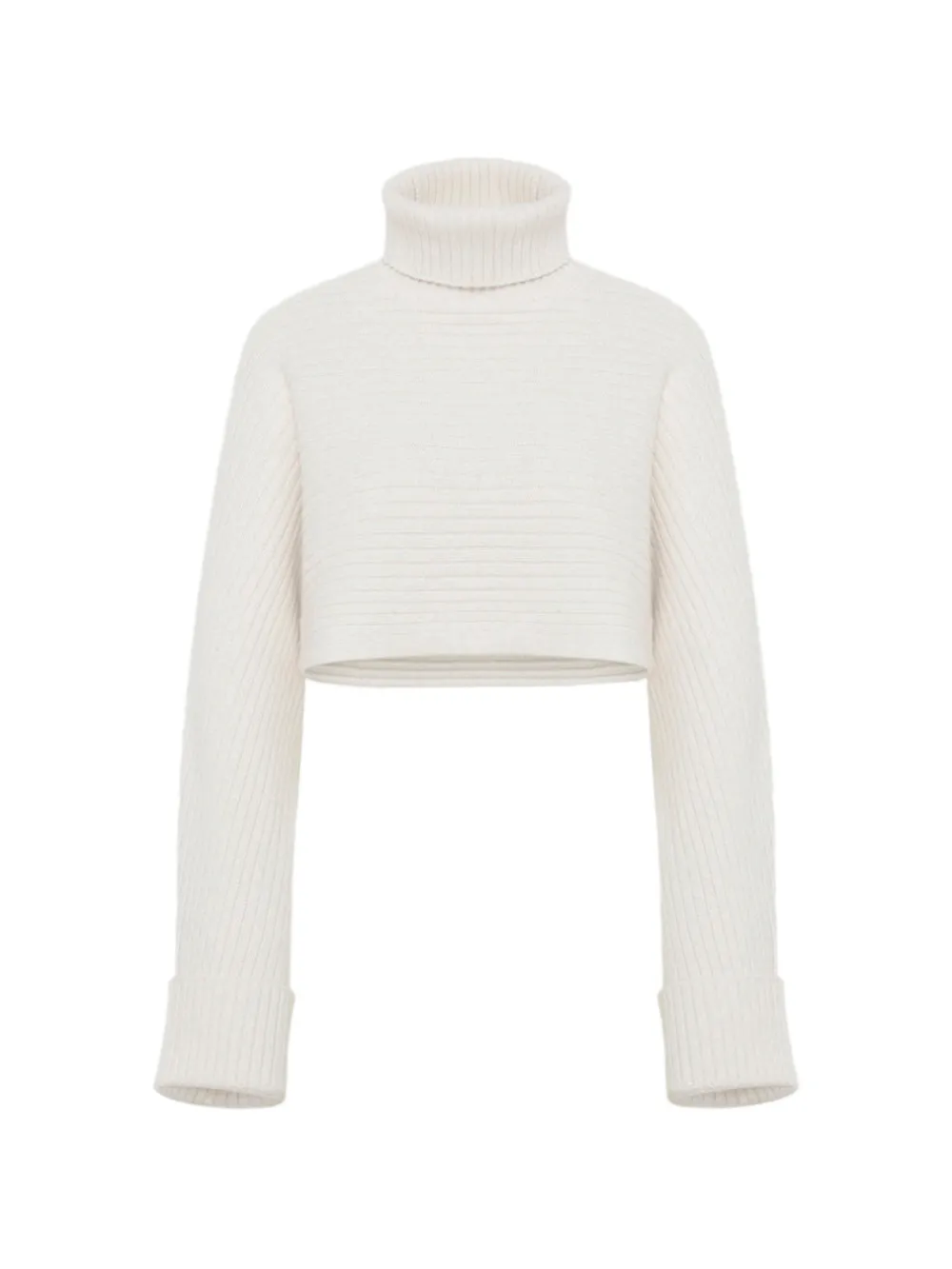 Le Kasha ribbed-knit cropped sweater - Neutrals
