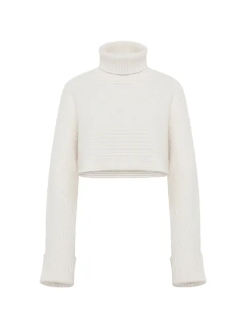 Le Kasha ribbed-knit cropped sweater