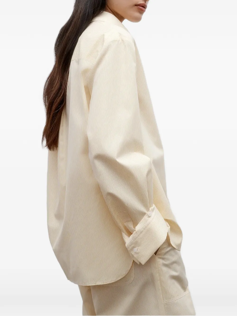 TWP Gestreept shirt Beige