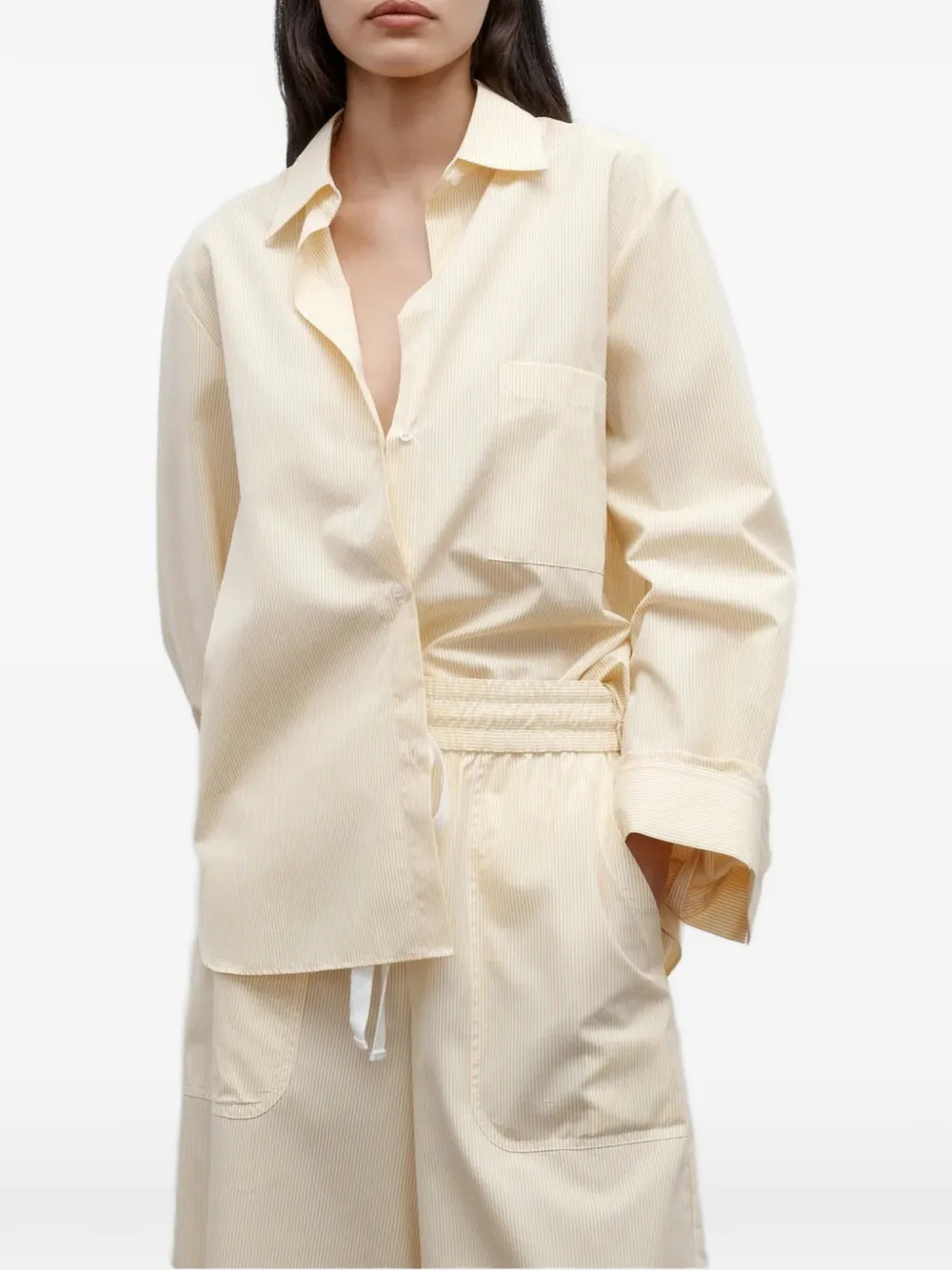 TWP striped long-sleeve shirt - Toni neutri