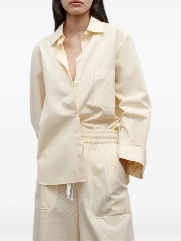 Twp Striped Long-sleeve Shirt in Neutrals