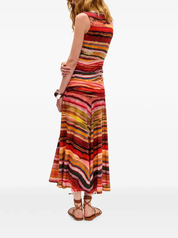 regina midi dress Maria Lucia Hohan Regina Midi Dress in Flame