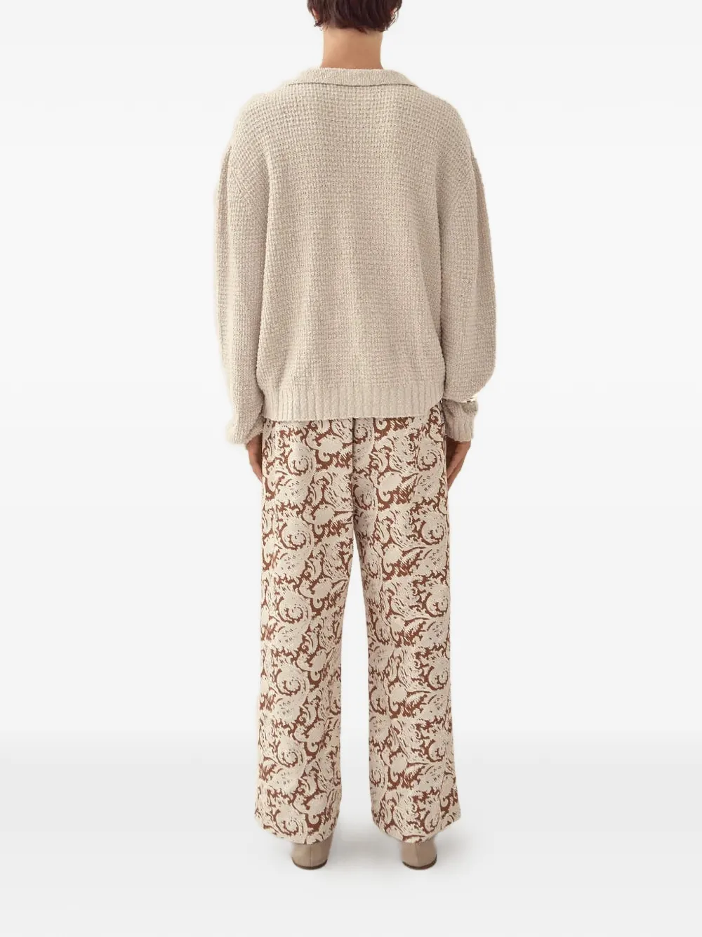  Commas Cardigan En Maille Gaufrée - Tons Neutres 