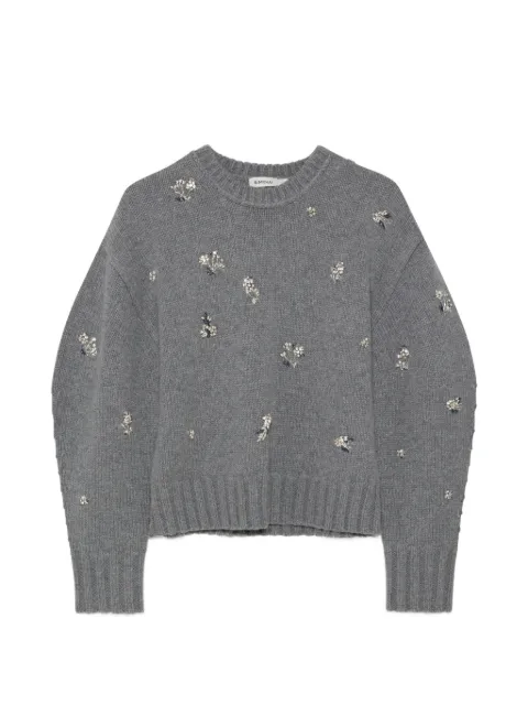 Simkhai — crystal-embellished floral-motif sweater