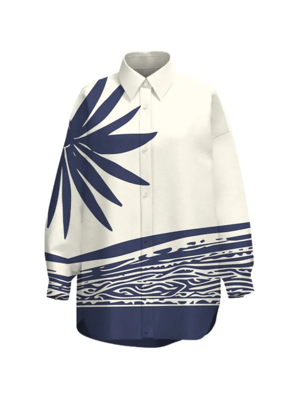 DIARRABLU Rina graphic-print shirt - Weiß